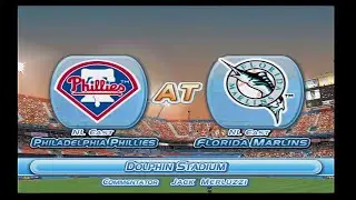 MLB Power Pros 2008 (Wii) (Florida Marlins Season) Game #65: PHI @ FLA