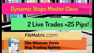 2 Live Trades +25 Pips! Dynamic Stops Master Class FibMatrix VTA Automated Forex Trading Software