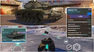 Обзор характеристик и геймплей танка 3 уровня MWT Tank Battles m60A3 TTS