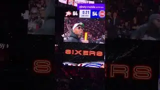 Beanie half time show @ Sixers Game