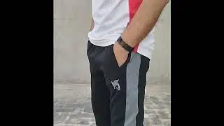 K Club Cotton Trouser Black with Side Panel