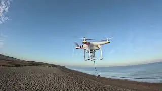 A fishing bait release device and an anchor for a drone. Both are my inventions. North Sea. UK