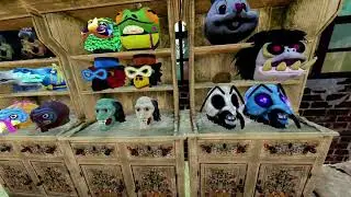 Fallout 76 display room - Rare outfits and plushies