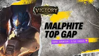 Yasuo Had No Chance 🪨 | Malphite Top Ranked Gameplay (8/6/11)