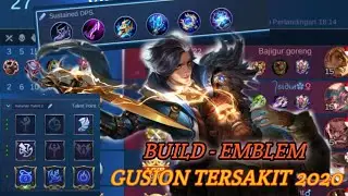 BUILD - EMBLEM GUSION TERSAKIT 2020 !! SEKALI COMBO HILANG | Mobile legend Indonesia