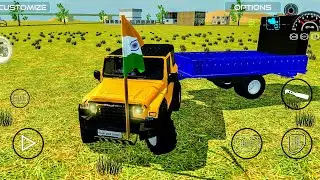 22 November 2025#indian vehicles simulator new modified thar joint troli load dj indian jhanda #game