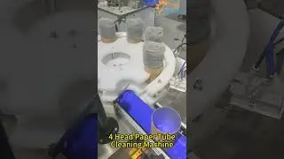 Automated Snacks Paper Tube Cleaning Machine | Dust Removal for Food Packaging Lines #shorts