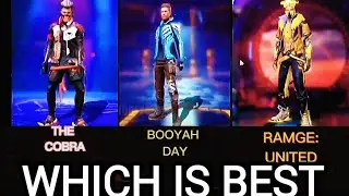 WHICH IS THE BEST EVO BUNDLE | COBRA vs BOOYAH vs RAMPAGE || EMOTE AND ANIMATIONS COMPARISON |