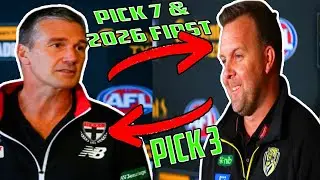 Richmond Are Exploring Trading Pick 2 & 3 In The 2025 AFL Trade Period?!
