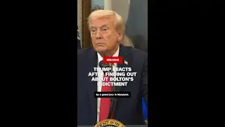 Trump reacts after finding out about Bolton's indictment