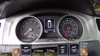 Сброс напоминания о замене масла в автомобиле VW Golf Sports Car (2016-2019)