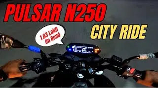 2025 Pulsar N250 City Ride Review  - Night Ride