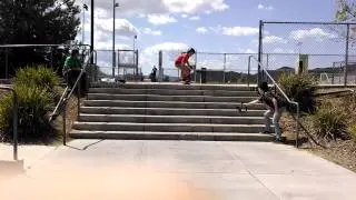 First Try Kickflip 8 stair