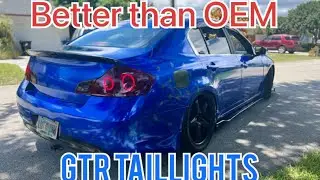 Installing HALO RINGS in the G37 sedan TAILLIGHTS 🔥🔥🔥‼️/GTR TAILLIGHTS