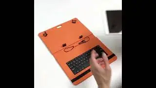 Universal Wired Keyboard Case with Kickstand for Universal Tablets.