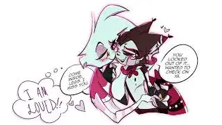 *Husk Comforts Angel Dust* by: c0ry4ever | COMIC DUB [HuskerDust]