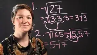 Tutorial on How to Reduce Radical Expressions : Radical Numbers