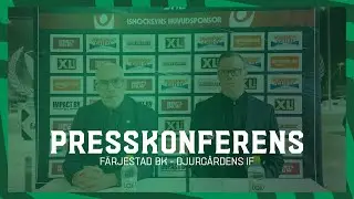 Presskonferens efter Färjestad-Djurgården