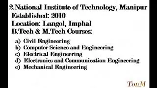 Engineering Colleges in Manipur