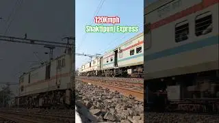 High Speed Shaktipunj Express Passing brutally #shorts #youtubeshorts