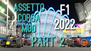 F1 2022 Assetto Corsa mod is the BEST!  Part 2 - Helmets, steering wheels, tracks!