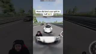 How did bro&rsquo;s car split in half 😭💀