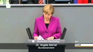 Regierungserkl&auml;rung von Angela Merkel am 4. Juni 2014