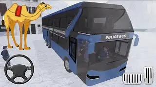 Offroad US Police Bus Driving Simulator - Police Mountain Bus Drive Games - Android Gameplay