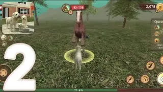 Dog Sim Online: Raise a Family - Gameplay Walkthrough Part 1 - Dog Attack vs Horse (Android, iOS)
