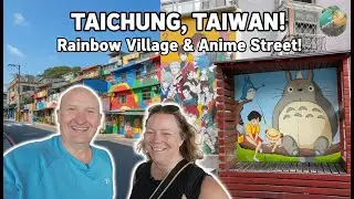 TAIWAN'S MOST COLOURFUL CITY? 🌈 Rainbow Village, Anime Street & Miyahara Ice Cream! | Taichung Vlog