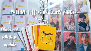 Putting fillers in to my binder + Photocard Collection Update (Aug 2021) #1