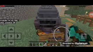 Dia 2 fazendo um celeiro no Minecraft no mundo apocalipse zombie 
