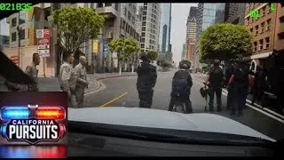 CHP Pursuit into Downtown LA Ends in Arrest with LAPD Metro Assist! 🚔🔥
