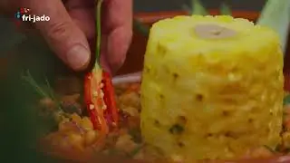 Fri-Jado and Fr&eacute;d&eacute;ric Jaunault - The versatility of the rotisserie - Pineapple Rougail