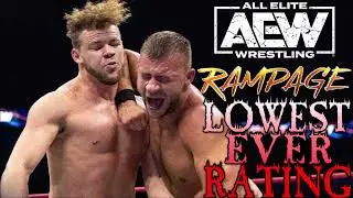LOWEST RATING EVER!!!!! AEW RAMPAGE RECORDS IT'S WORST TV VIEWERSHIP IN HISTORY! #AEW #AEWRAMPAGE