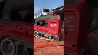 Check out the Milwaukee M18 Belt Sander up close and personal 😍