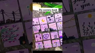 Diy 💜scenery book for journal✨ DIY journaling supplies #diy#journaling#journalsupplies#viral#shorts