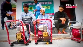 Farmers taking home horticulture machines on subsidy in Pulwama