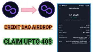 Babt Nft Holder Claim Upto 40$ | Credit Dao Airdrop | Instant Withdrawal 🤑