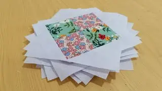Super easy 4 patch quilt sewing idea 