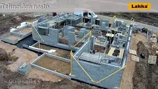 Lakka Kivitalon rakennusprojekti, osa 3, ulkoseinät (timelapse)