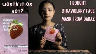 strawberry sheet mask review/ is it worth it or not?
