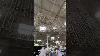 1200 Lights on this waterfall light set at Costco !!!
