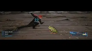 Final Fantasy VII Remake: Hard mode Frog Cloud versus Reno.