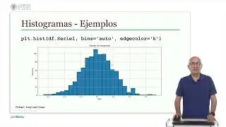 Matplotlib: Ejemplos de histogramas | 55/77 | UPV