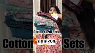 Amazon Cotton Kurta Set Haul💞Cotton Anarkali Kurta Set #amazon #amazonfinds #kurtaset #cottonsuits