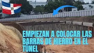 Ya empiezan a colocar las barras de hierro en el tunel y contin&uacute;an armando las de la rampa para inst