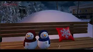 Ambience of a small town on Christmas and New Year's Eve! Unreal Engine 4 Map