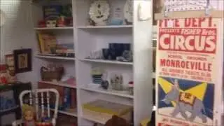 Our Vintage Booth at the Allen Antique Barn, Allen Michigan