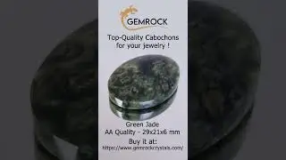Green Jade cabochon GNJ-2A-0002 #cabochon #cabochonforjewelry #cabochonsupplier #cabochons